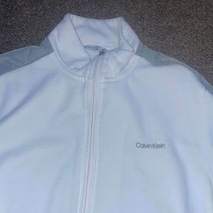 Calvin Klein jacket, white/grey, size: medium, never worn